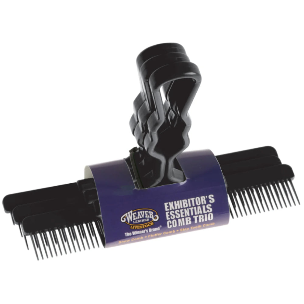 Weaver Exhibitor's Essentials Comb Trio Livestock - Show Supplies Weaver Leather   