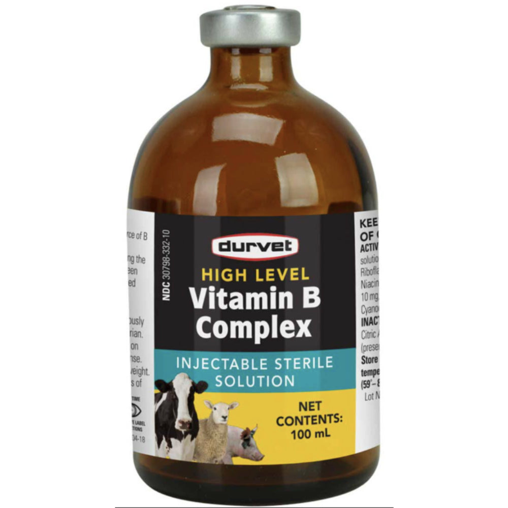 Durvet High Level Vitamin B Complex 100mL Livestock - Vitamins & Supplements Durvet   