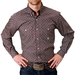 Roper Men's Amarillo Highway Button Shirt MEN - Clothing - Shirts - Long Sleeve Roper Apparel & Footwear