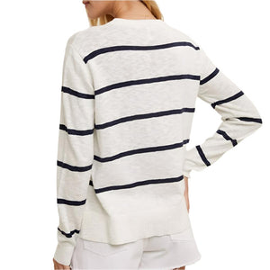 Two Toned Striped Sweater - FINAL SALE WOMEN - Clothing - Sweaters & Cardigans WISHLIST   