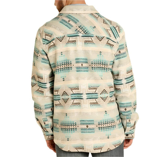* Rock & Roll Denim Men's Aztec Jacquard Shirt Jacket - FINAL SALE MEN - Clothing - Outerwear - Jackets Panhandle
