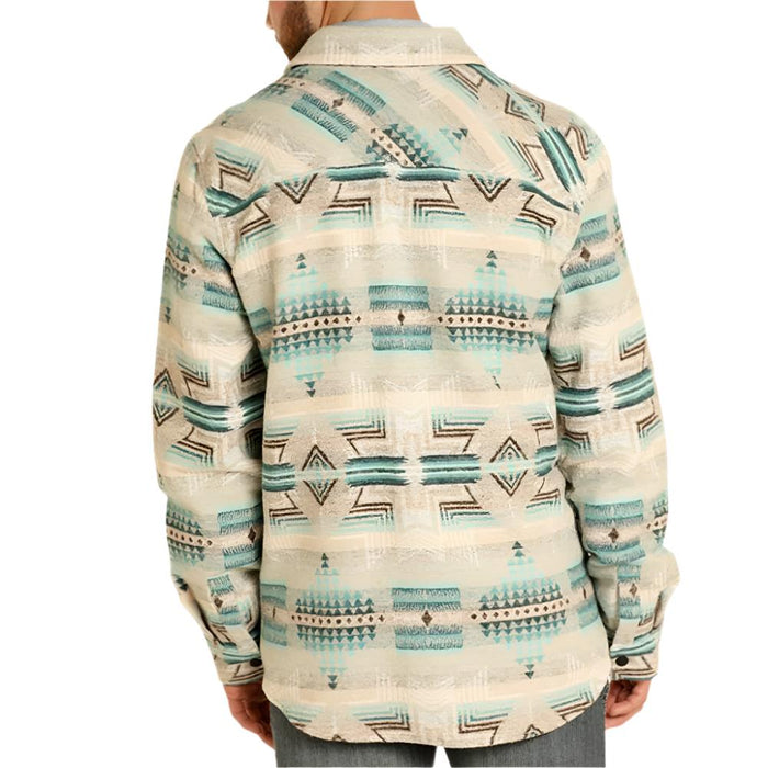 * Rock & Roll Denim Men's Aztec Jacquard Shirt Jacket - FINAL SALE MEN - Clothing - Outerwear - Jackets Panhandle