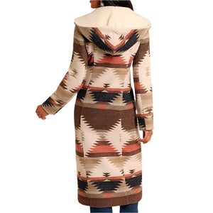 Powder River Women's Aztec Jacquard Long Wool Coat WOMEN - Clothing - Outerwear - Jackets Panhandle   