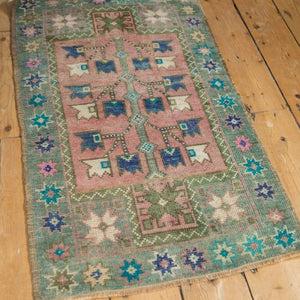 Vintage Distressed Oushak Rug