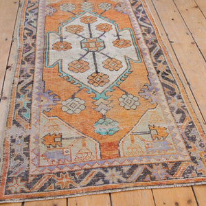 Vintage Distressed Oushak Rug Runner