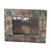 J. Alexander Silver 5x7 Frame w/Turquoise Stones HOME & GIFTS - Home Decor - Decorative Accents J. Alexander Rustic Silver