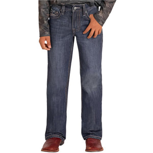 Rock & Roll Denim Boy's Two Tone Stitch Boot Cut Jeans KIDS - Boys - Clothing - Jeans Panhandle   