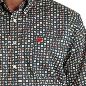 Cinch Men's Medallion Print Shirt MEN - Clothing - Shirts - Long Sleeve Shirts Cinch   