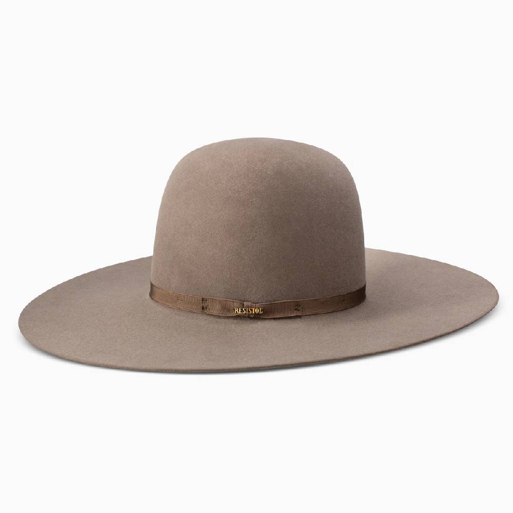 Resistol Showdown 7X Open Crown Felt Hat Stone Teskeys