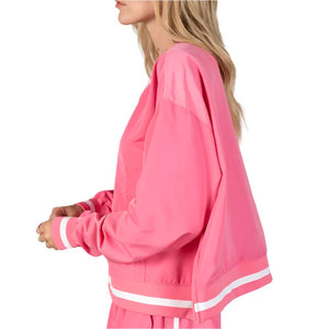 V-Neck Windbreaker Top WOMEN - Clothing - Tops - Long Sleeved Lace Collective   