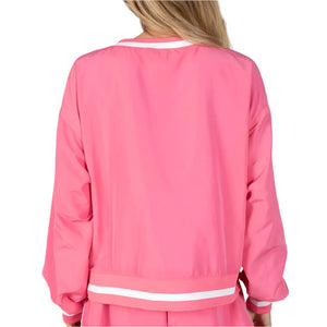 V-Neck Windbreaker Top WOMEN - Clothing - Tops - Long Sleeved Lace Collective   