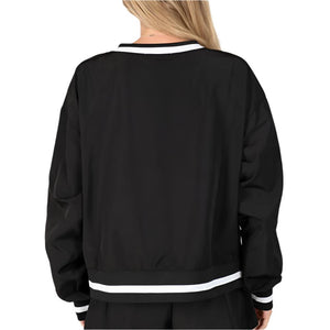 V-Neck Windbreaker Top WOMEN - Clothing - Tops - Long Sleeved Lace Collective   