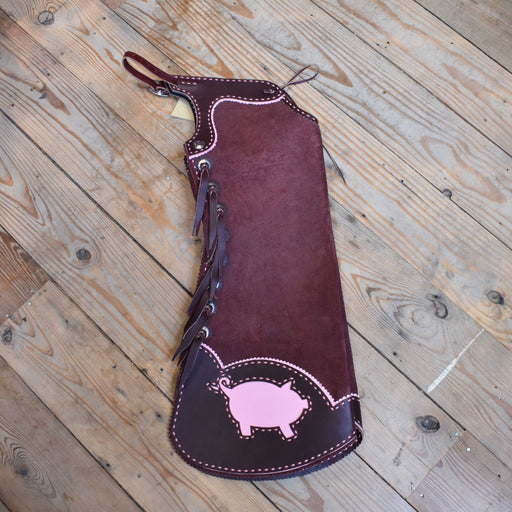 Gerry Gesell "We Don't Rent Pigs" Chaps Tack - Chaps & Chinks Gerry Gesell