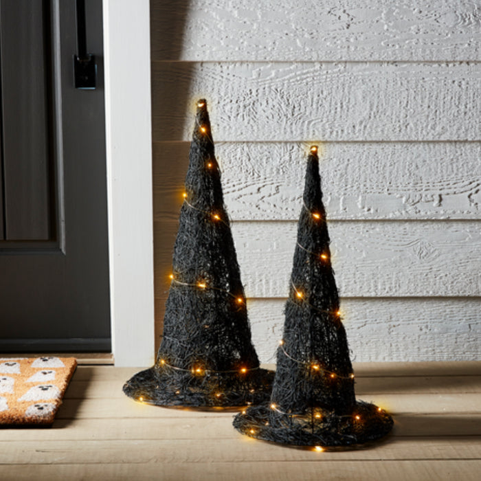Mud Pie Light-Up Witch Hat Set - FINAL SALE HOME & GIFTS - Home Decor - Seasonal Decor Mud Pie   