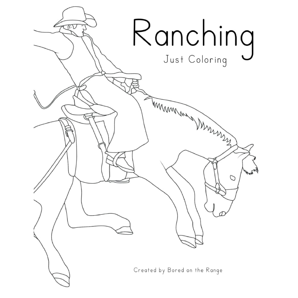 Ranching: Just Coloring HOME & GIFTS - Books Bored on the Range   