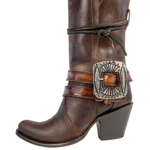 Corral Chocolate Lace Tall Boot - FINAL SALE WOMEN - Footwear - Boots - Western Boots Corral Boots