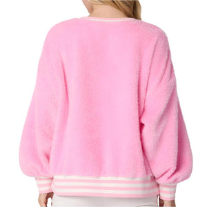 Oversized "Merry" Fur Sweatshirt WOMEN - Clothing - Pullovers & Hoodies Peach Love California   