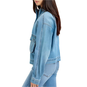 Risen Patch Pocket Denim Jacket WOMEN - Clothing - Outerwear - Jackets Risen Jeans   