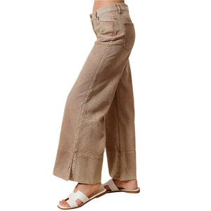 Wide Flared Corduroy Pant WOMEN - Clothing - Pants & Leggings So Me   