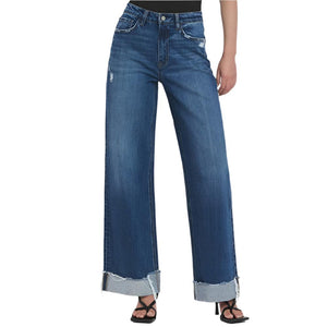 Super High Rise Baggy Wide Jean WOMEN - Clothing - Jeans Vervet   