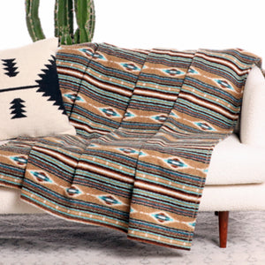 Rock & Roll Denim Aztec Berber Blanket HOME & GIFTS - Home Decor - Blankets + Throws Panhandle   