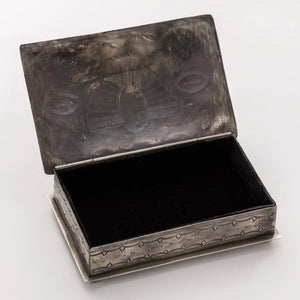 J. Alexander Stamped Thunderbird Box HOME & GIFTS - Home Decor - Decorative Accents J. Alexander Rustic Silver   