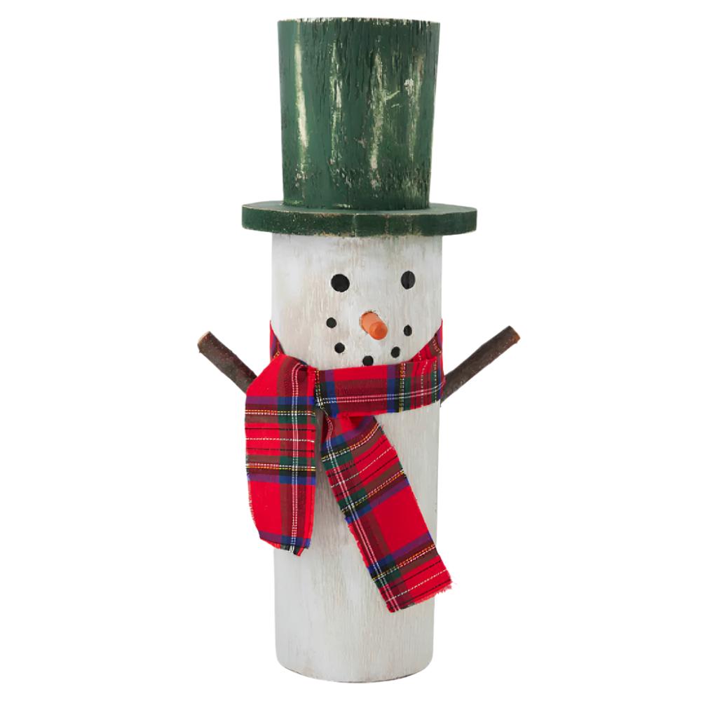 Mud Pie Large Wood Snowman Sitter HOME & GIFTS - Home Decor - Seasonal Decor Mud Pie   