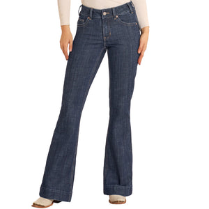 Rock & Roll Denim Women's Mid Rise Trouser