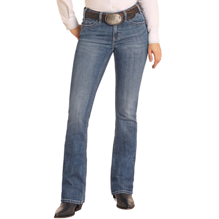 * Rock & Roll Denim Women's Curved Riding Jeans - FINAL SALE WOMEN - Clothing - Jeans Panhandle