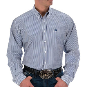 Cinch Men's Stripe Button Down Shirt MEN - Clothing - Shirts - Long Sleeve Cinch