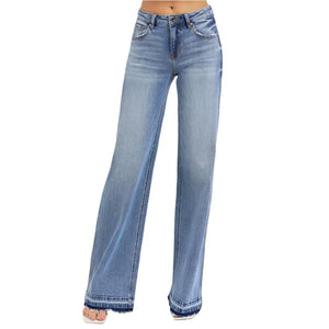 Risen Low Rise Wide Leg Jean WOMEN - Clothing - Jeans Risen Jeans