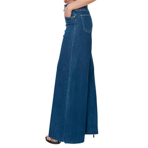 Risen High Rise Wide Palazzo Jeans WOMEN - Clothing - Jeans Risen Jeans