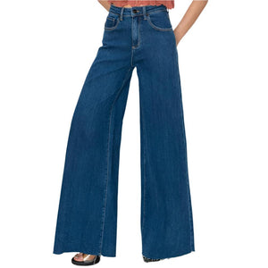 Risen High Rise Wide Palazzo Jeans WOMEN - Clothing - Jeans Risen Jeans