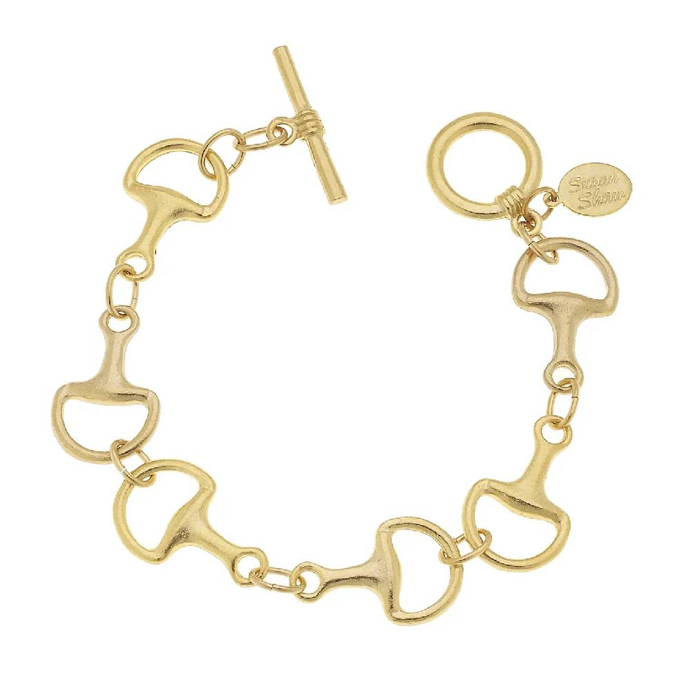 Gold Horse Bit Bracelet WOMEN - Accessories - Jewelry - Bracelets Susan Shaw