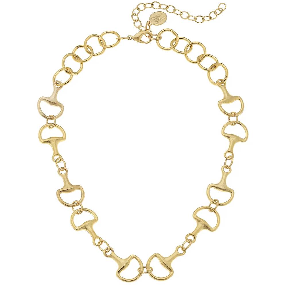 Gold Horse Bit Necklace WOMEN - Accessories - Jewelry - Necklaces Susan Shaw