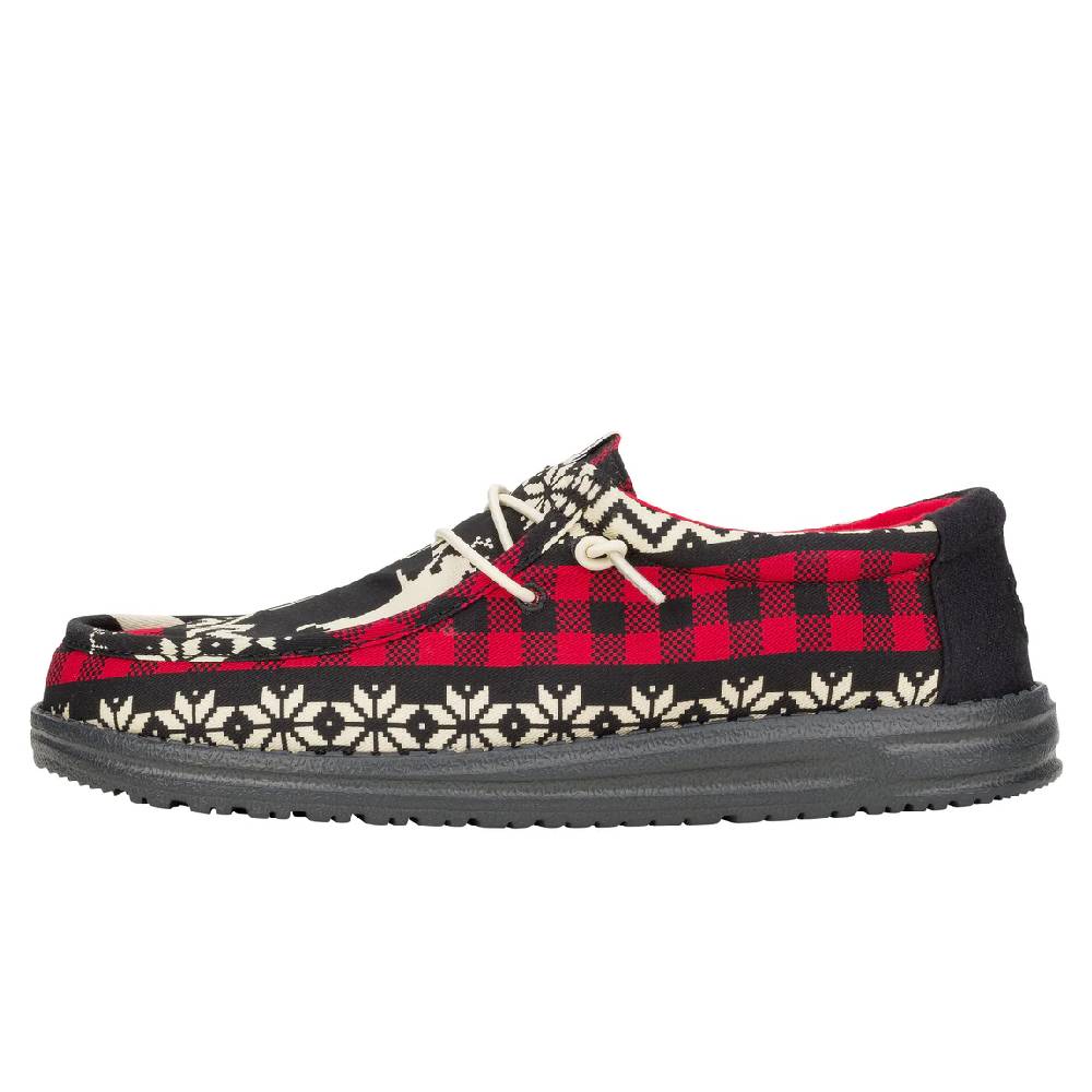 Hey Dude Wally Holiday Cheers - Black/Multi MEN - Footwear - Casual Shoes Hey Dude