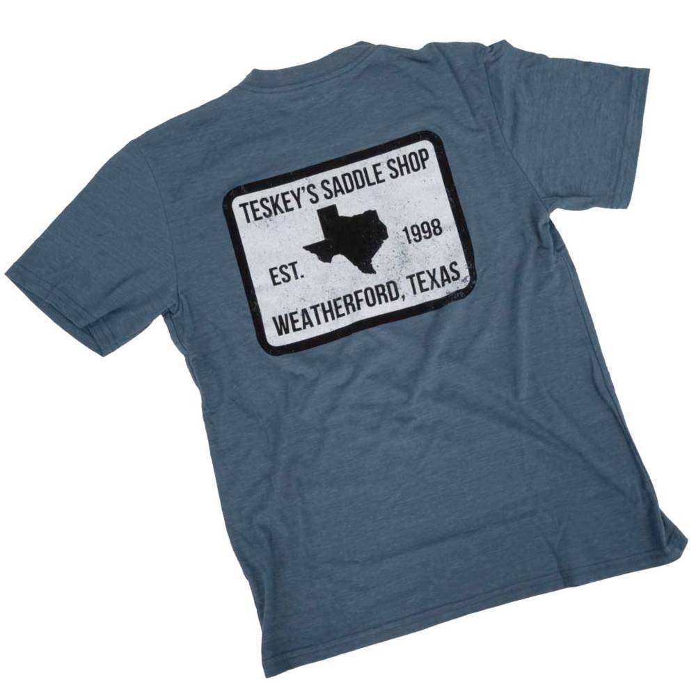 Teskey's Saddle Shop Tee - Glacier TESKEY'S GEAR - SS T-Shirts Lakeshirts