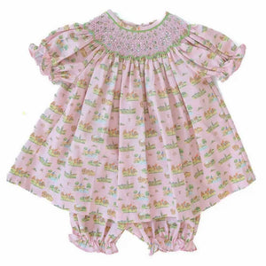 Ruth and Ralph Smocked Cowgirl Toile Annabelle Bloomer Set KIDS - Baby - Baby Girl Clothing Ruth and Ralph