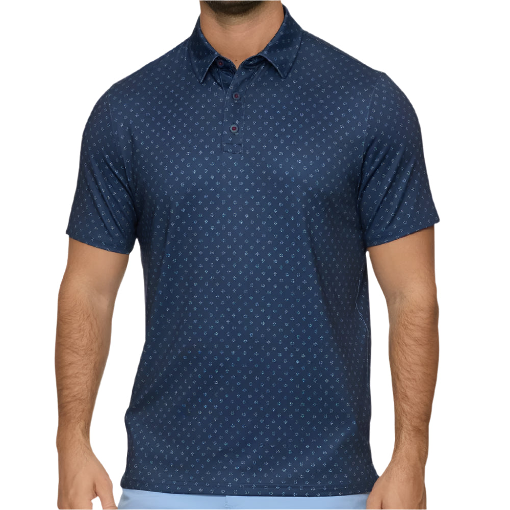 Flag & Anthem Men's Sienna Simple Leaf Print Polo MEN - Clothing - Shirts - Short Sleeve Flag And Anthem