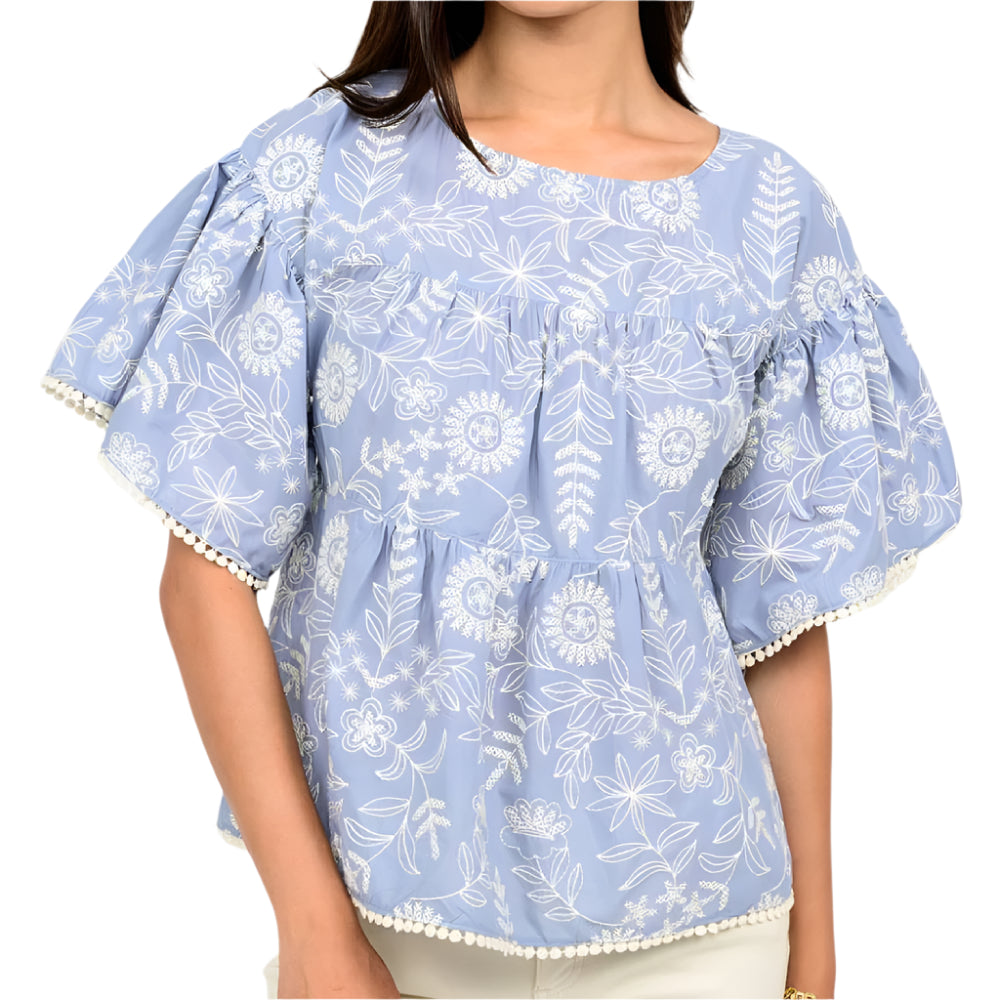 Ivy Jane Tiered Embroidered Top WOMEN - Clothing - Tops - Short Sleeved Ivy Jane