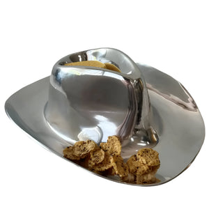 Cowboy Hat Snack Server HOME & GIFTS - Tabletop + Kitchen - Serveware & Utensils India Handicrafts Inc