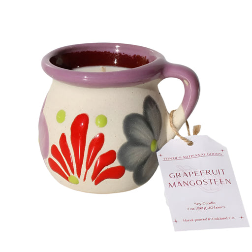 Grapefruit Mangosteen Jarrito Candle - 7oz HOME & GIFTS - Home Decor - Candles + Diffusers Fonzie's Artisanal Goods