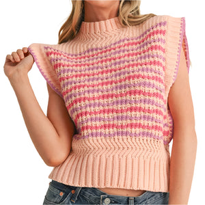 Mock Neck Sweater Vest WOMEN - Clothing - Sweaters & Cardigans En Merci