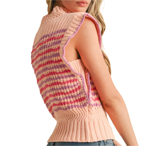 Mock Neck Sweater Vest WOMEN - Clothing - Sweaters & Cardigans En Merci