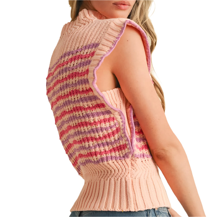 * Mock Neck Sweater Vest - FINAL SALE WOMEN - Clothing - Sweaters & Cardigans En Merci