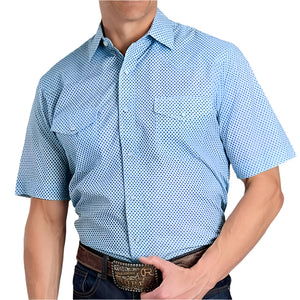 Roper Men's Mini Cross Pearl Snap Shirt