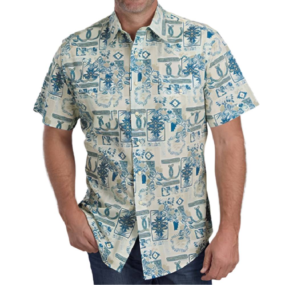 Roper Men's Tropical Resort Pearl Snap Shirt