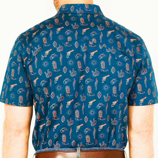 Rock & Roll Denim Men's Western Print Snap Shirt MEN - Clothing - Shirts - Short Sleeve Panhandle