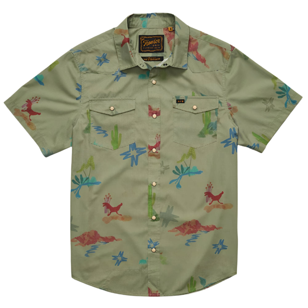 Howler H Bar B Pearl Snap Shirt MEN - Clothing - Shirts - Short Sleeve Howler Bros