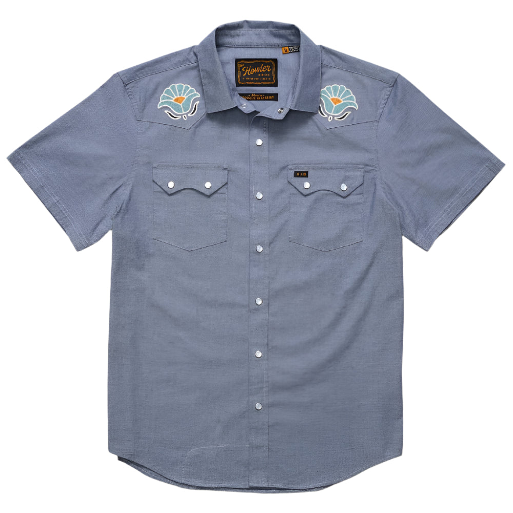 Howler Crosscut Deluxe Pearl Snap Shirt MEN - Clothing - Shirts - Short Sleeve Howler Bros